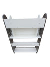 Modern Fold-Down Writing Desk with Shelving