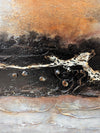 Large Framed Textured Abstract Wall Art