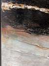 Large Framed Textured Abstract Wall Art