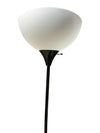 Black Dual-Light Floor Lamp with Reading Arm