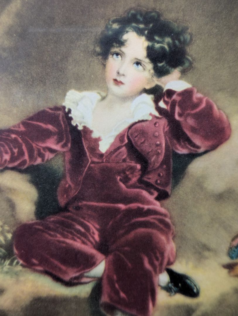Vintage “The Red Boy” Framed Art Print After Sir Thomas Lawrence