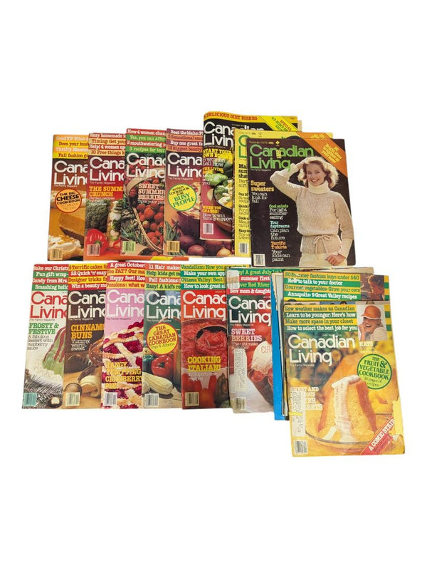 Collection of 16 Vintage Canadian Living Magazines – 1978–1982