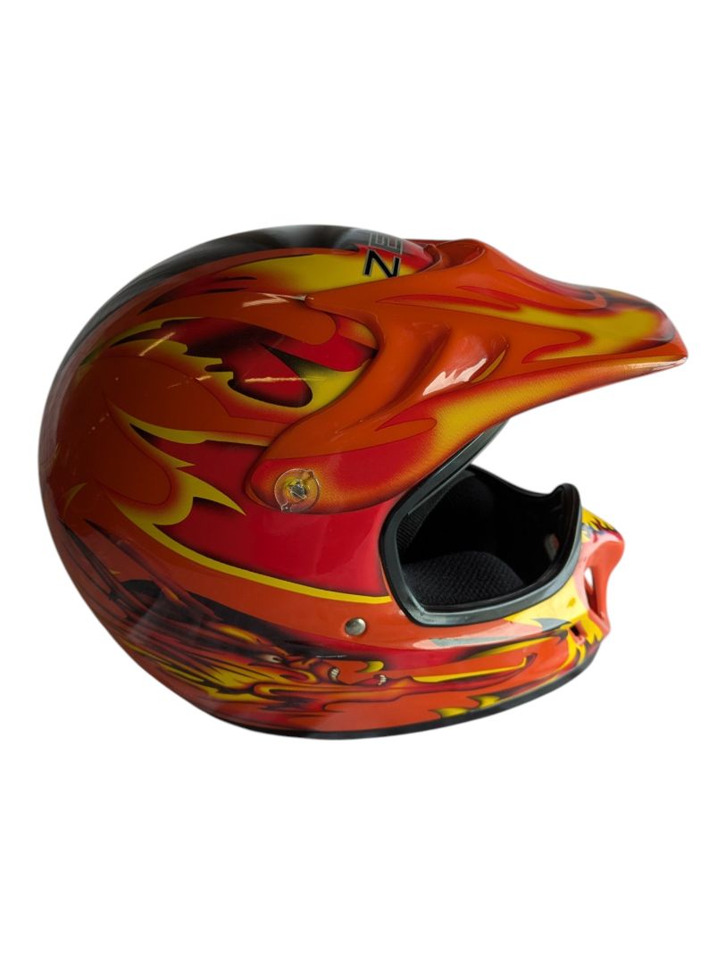 ZEUS Motorcycle Helmet with Scott Goggles & HJC Bag