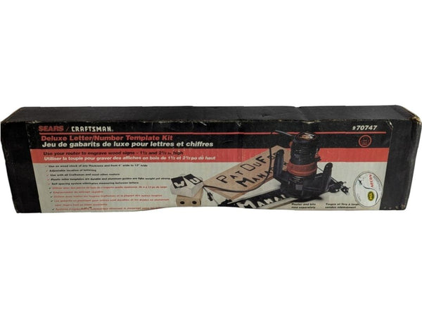 Sears Craftsman Deluxe Letter/Number Template Kit