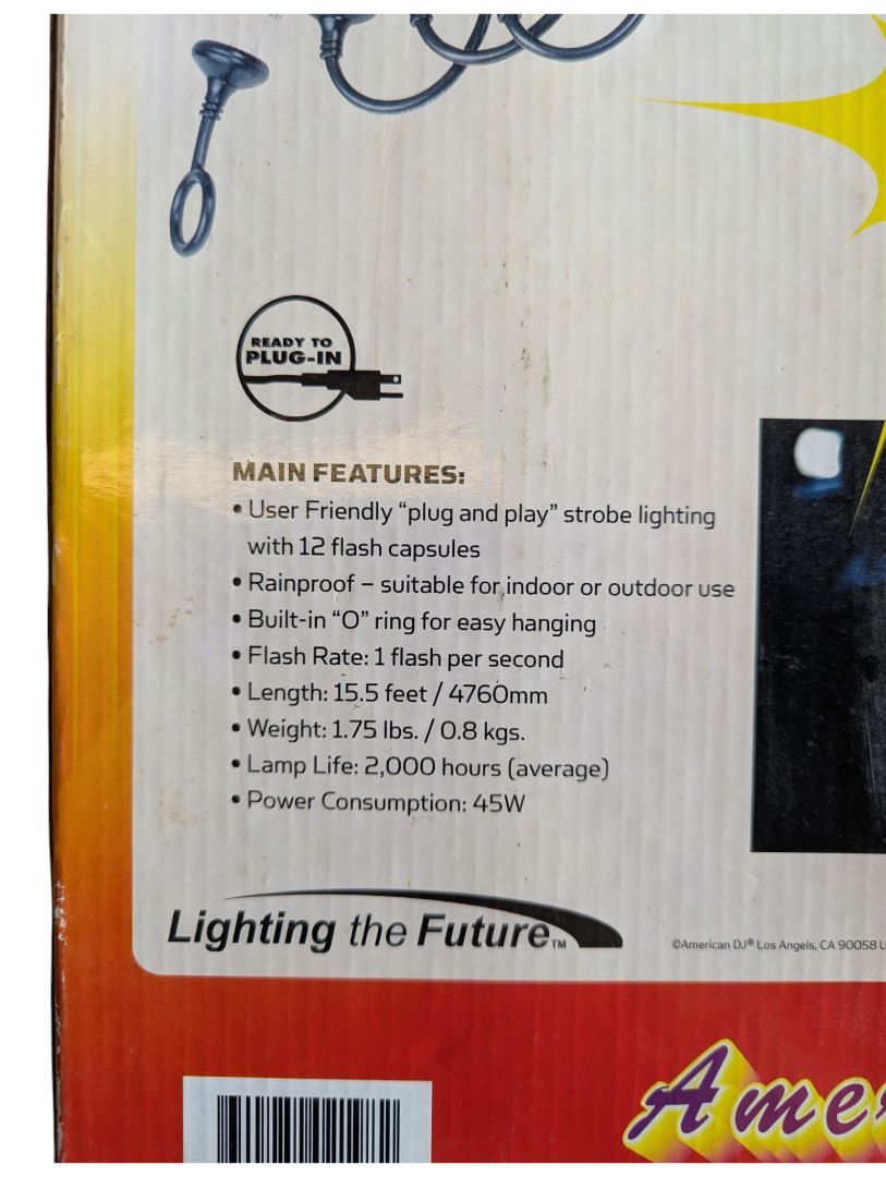 American DJ Flash Rope 12-Capsule Strobe Light System