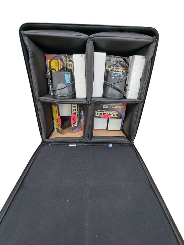 American DJ P64 LED & Microh Stage Lighting Set with Gator Rolling Case