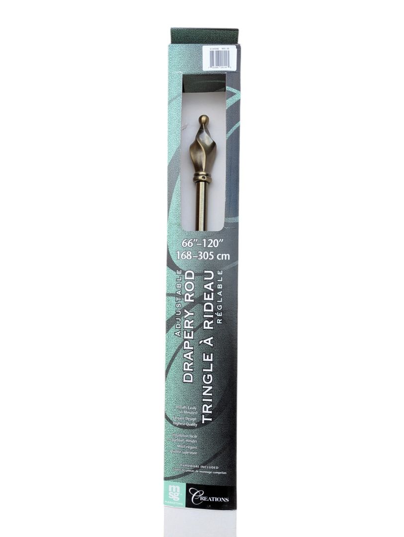 Creations Adjustable Drapery Rod – 66