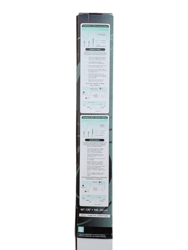 Creations Adjustable Drapery Rod – 66" to 120"