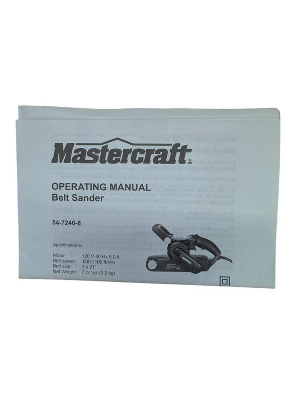 Mastercraft 3" x 21" Variable Speed Belt-Sander