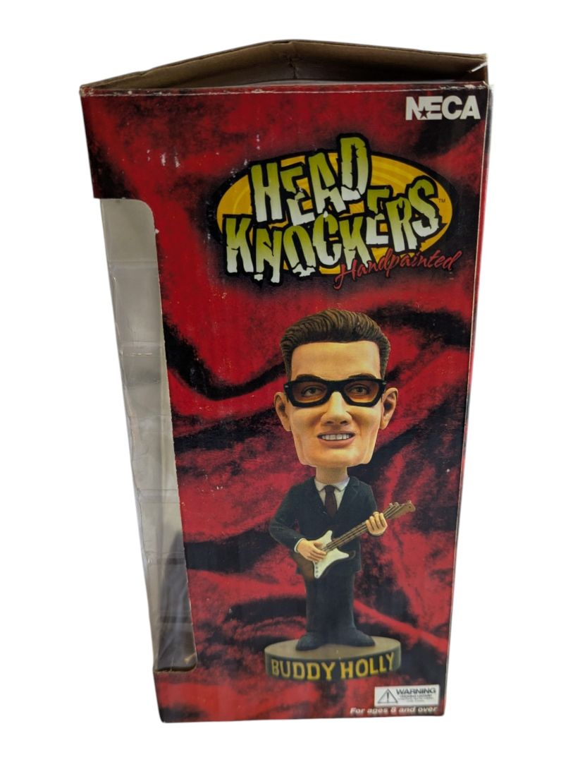 NECA Buddy Holly Head Knockers Handpainted Bobblehead Figurine – Original Box