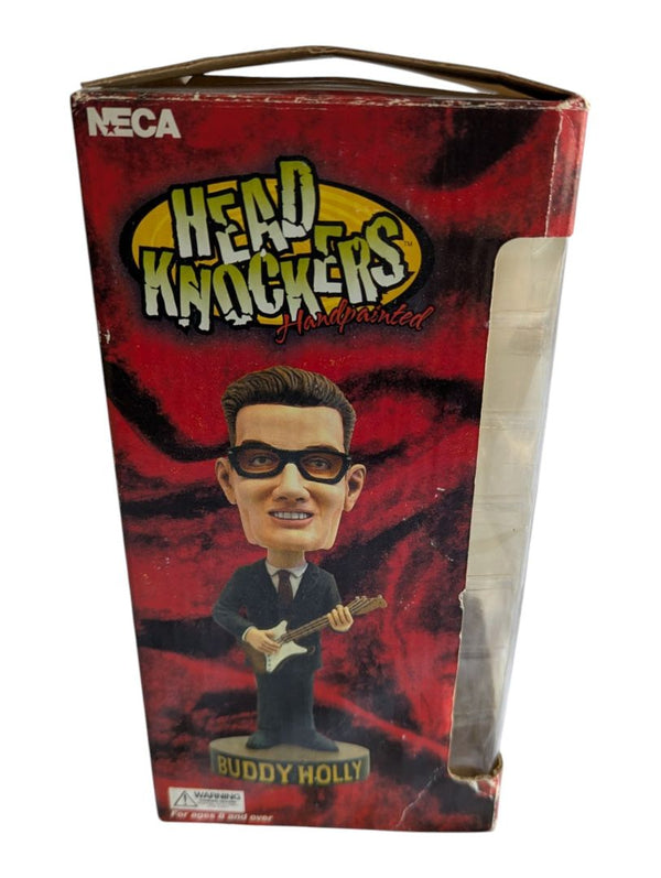 NECA Buddy Holly Head Knockers Handpainted Bobblehead Figurine – Original Box