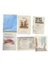 Collection of 6 Vintage National Geographic Maps – Canada, World & Rockies