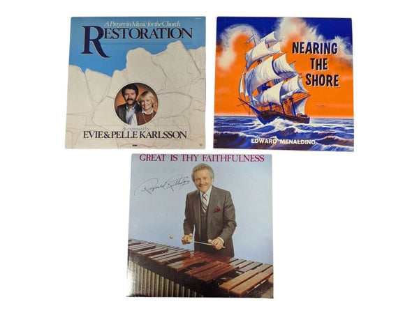 Lot 0f 3 Vintage Christian & Gospel Vinyl Records