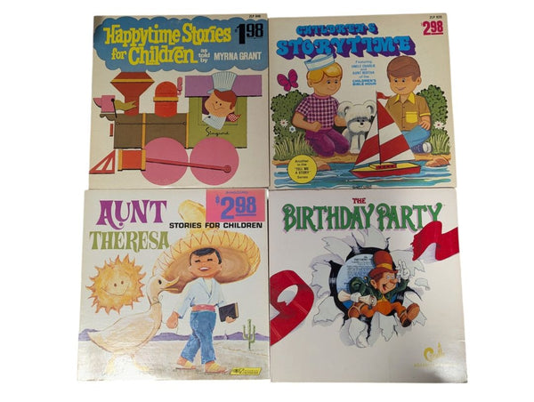 Lot of 10 Vintage Children’s Story & Christian Vinyl Record