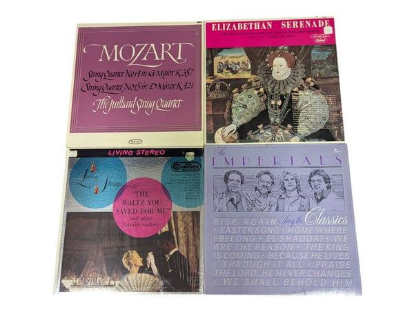 Lot of 8 Vintage Classical, Waltz & Gospel Vinyl Record