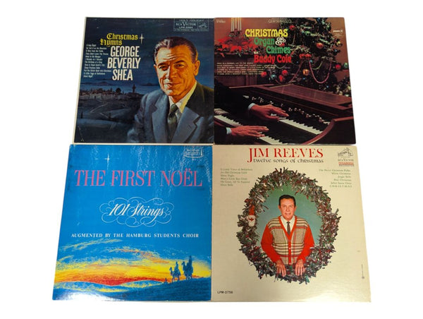 Lot of 8 Vintage Christmas Vinyl Record