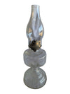 Vintage Clear Glass Oil Lamp with Eagle Burner