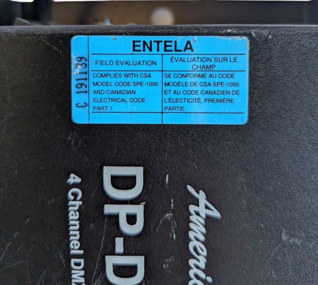 American DJ DP-DMX4 4-Channel DMX Dimmer Pack