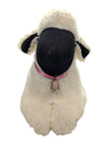 Black-Faced Sheep Plush with Pink Bell Collar