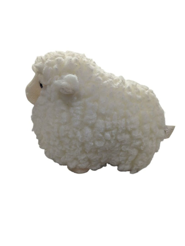White Curly Fleece Sheep Plush Stuffed Animal