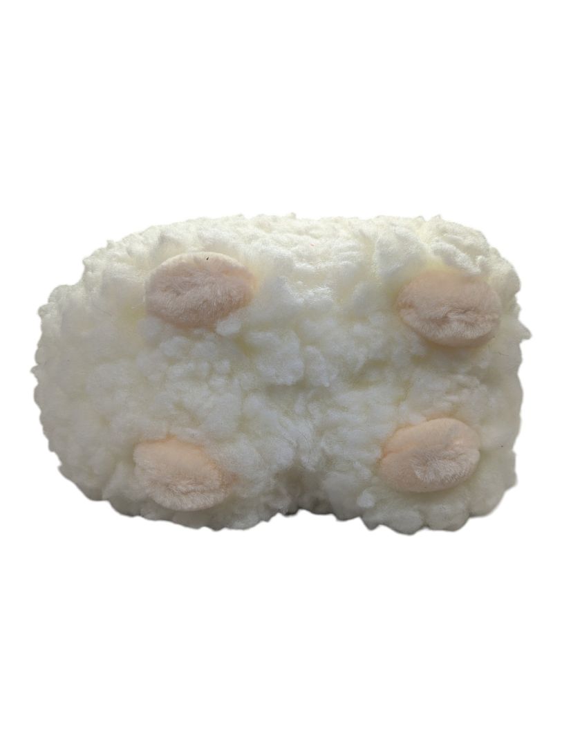 White Curly Fleece Sheep Plush Stuffed Animal
