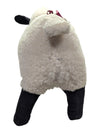 Black-Faced Sheep Plush with Burgundy Ribbon & Bell