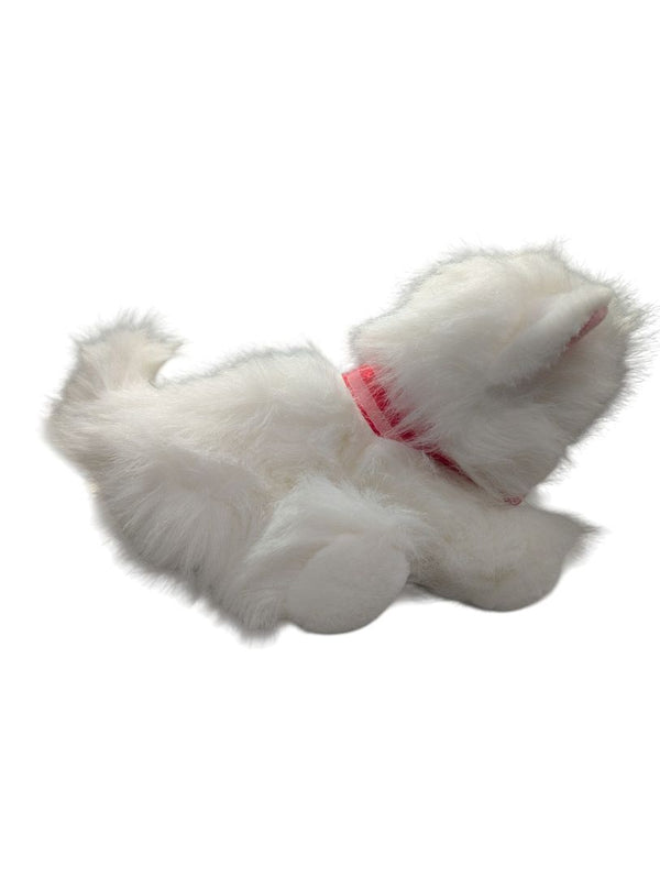Vintage 1988 Chrisha Playful Plush White Cat
