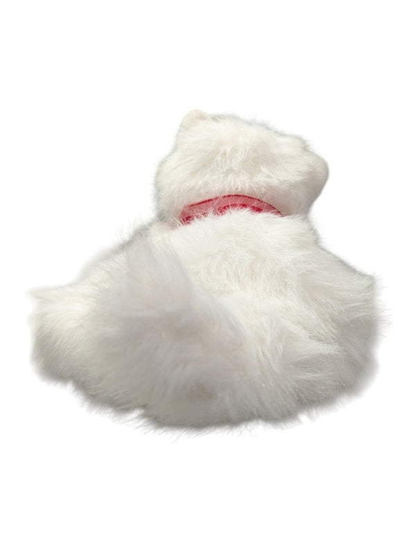 Vintage 1988 Chrisha Playful Plush White Cat