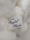 Vintage 1988 Chrisha Playful Plush White Cat
