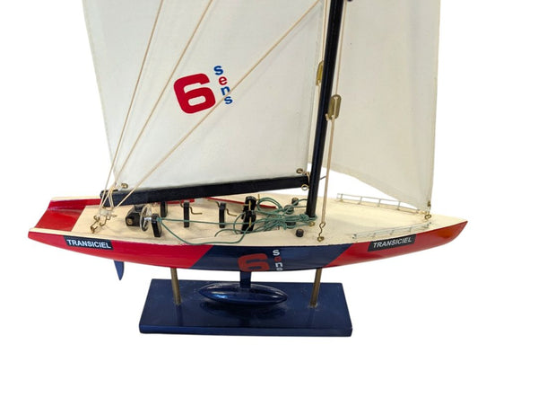 Vintage 6 Sens Transiciel Racing Sailboat Model