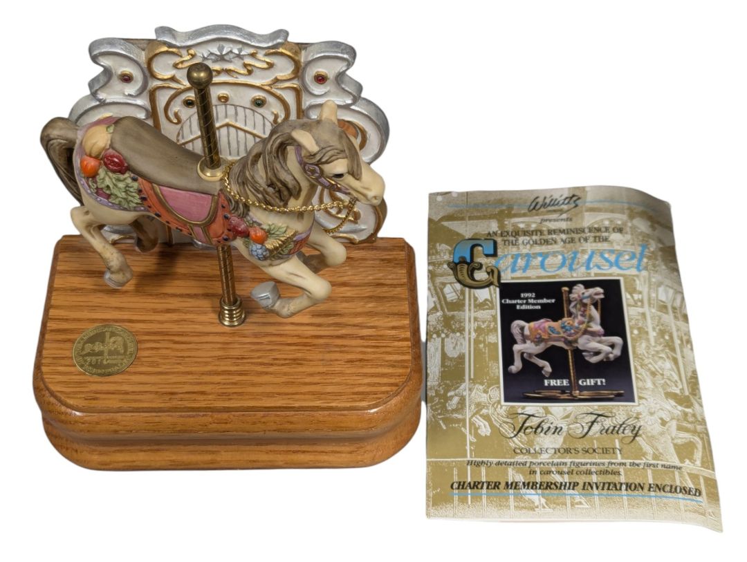 1992 Tobin Fraley Carousel Horse Musical Figurine – Limited Edition with Box