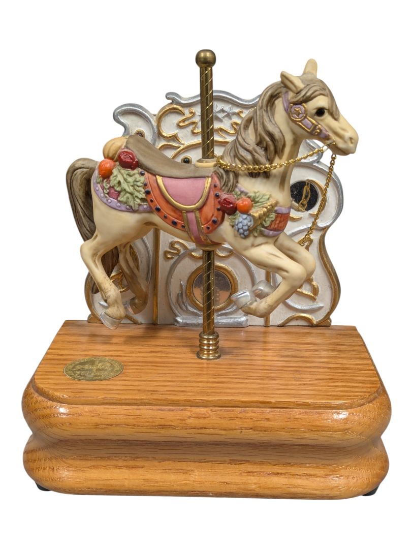 1992 Tobin Fraley Carousel Horse Musical Figurine – Limited Edition with Box