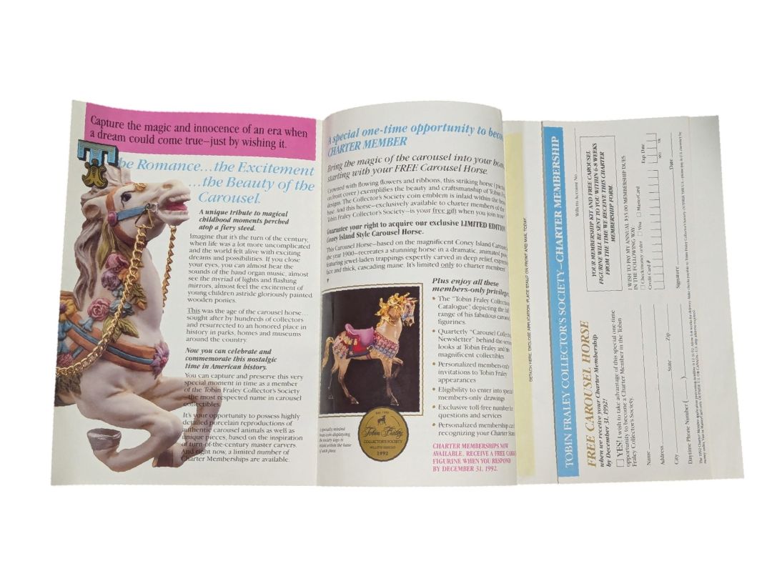 1992 Tobin Fraley Carousel Horse Musical Figurine – Limited Edition with Box