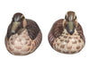 Pair of Hand-Painted Wooden Mallard Duck Decoys – Decorative Waterfowl