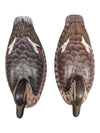 Pair of Hand-Painted Wooden Mallard Duck Decoys – Decorative Waterfowl