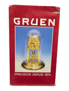 Vintage Gruen Anniversary Clock – Glass Dome Quartz Mantel Clock