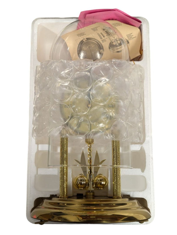Vintage Gruen Anniversary Clock – Glass Dome Quartz Mantel Clock