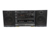 Vintage Hitachi MS-W560HC Dual Cassette Stereo Boombox Radio with Speakers