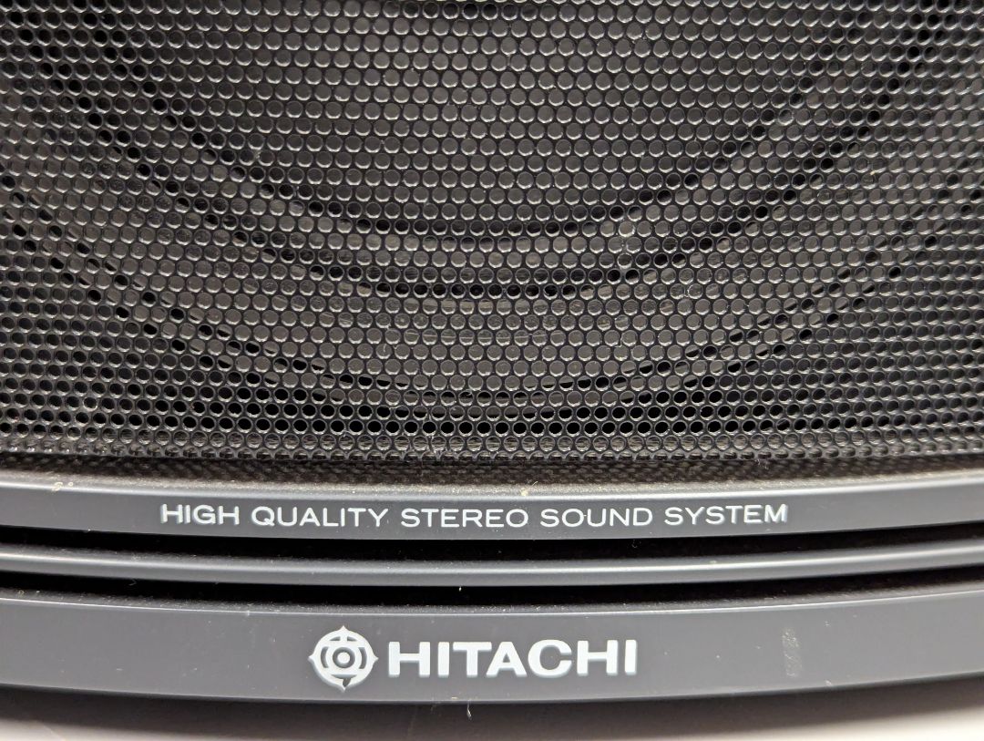 Vintage Hitachi MS-W560HC Dual Cassette Stereo Boombox Radio with Speakers