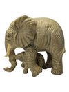 African Elephant & Calf Figurine – Wildlife Sculpture