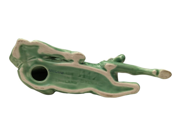Vintage SylvaC Green Glazed Reclining Horse Figurine
