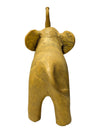 Set of 4 Hand-Carved Wooden Elephant Figurines