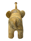 Set of 4 Hand-Carved Wooden Elephant Figurines