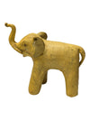 Set of 4 Hand-Carved Wooden Elephant Figurines