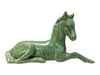 Vintage SylvaC Green Glazed Reclining Horse Figurine