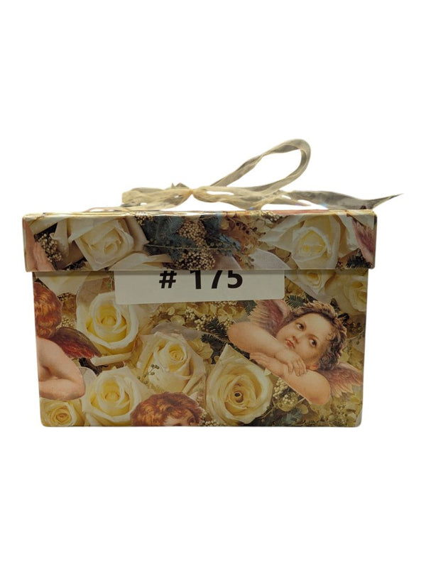 1999 Cherub Angels & Cream Roses Decorative Gift Box