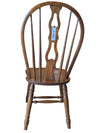 Set of 3 Vintage Oak Windsor Bow-Back Dining Chairs