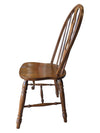 Set of 3 Vintage Oak Windsor Bow-Back Dining Chairs