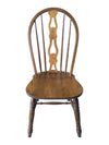 Set of 3 Vintage Oak Windsor Bow-Back Dining Chairs