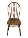 Set of 3 Vintage Oak Windsor Bow-Back Dining Chairs
